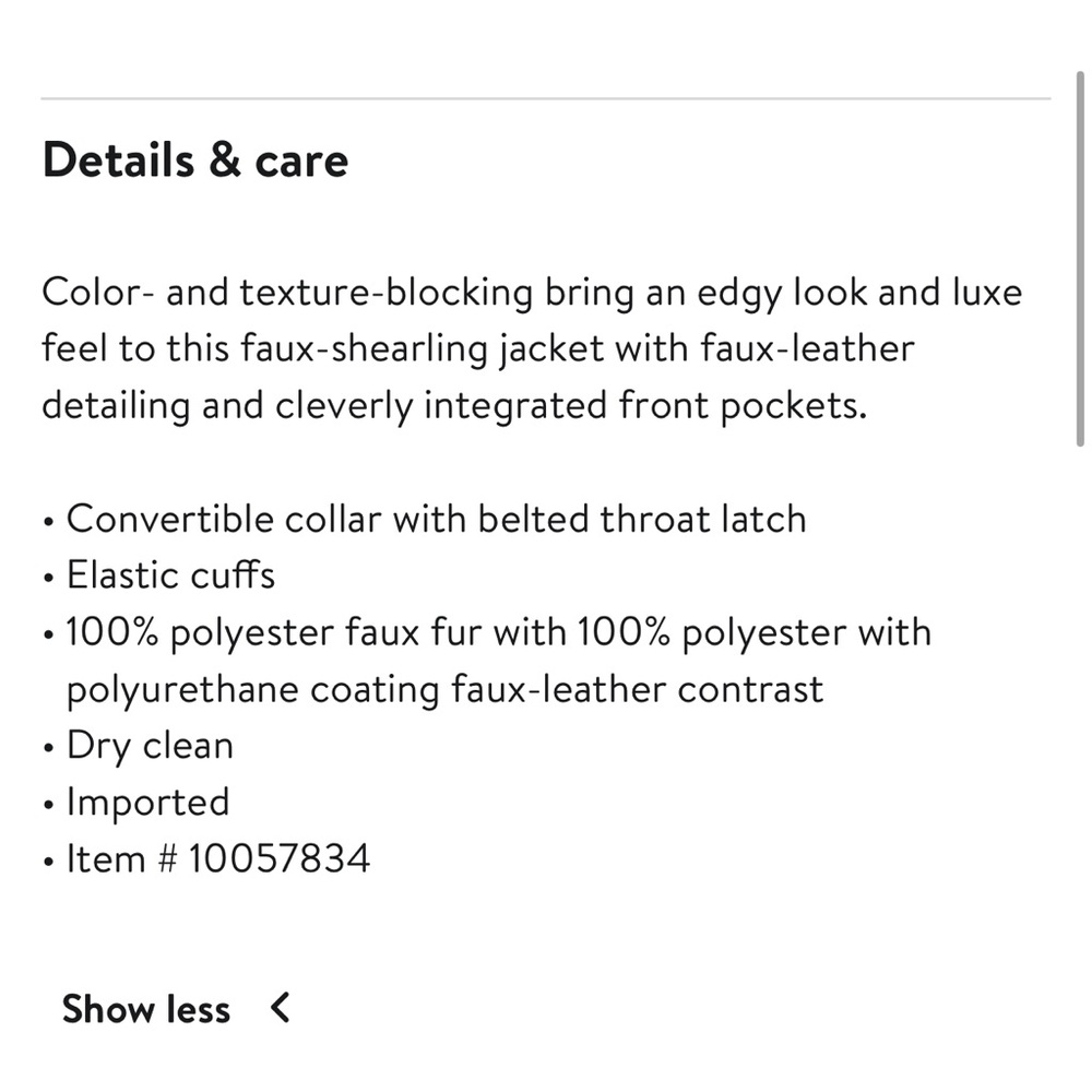 BlankNYC Faux Leather & Faux Shearling Jacket Women's Black and Cream Jacket - Picture 4 of 11